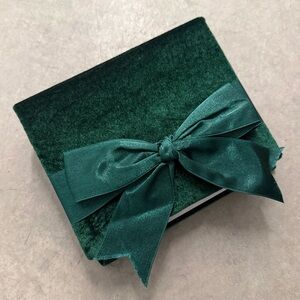 4”x”6 Photo Album with Green Velvet Cover and Bow
